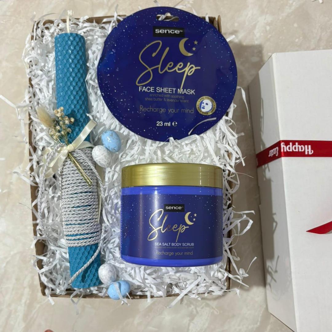 ΣΕΤ ΛΑΜΠΑΔΑΣ ΜΕ ΔΩΡΟ ΜΑΣΚΑ ΟΜΟΡΦΙΑΣ & SCRUB ΣΩΜΑΤΟΣ ΜΠΛΕ ΜΕΛΙΣΣΟΚΕΡΙ