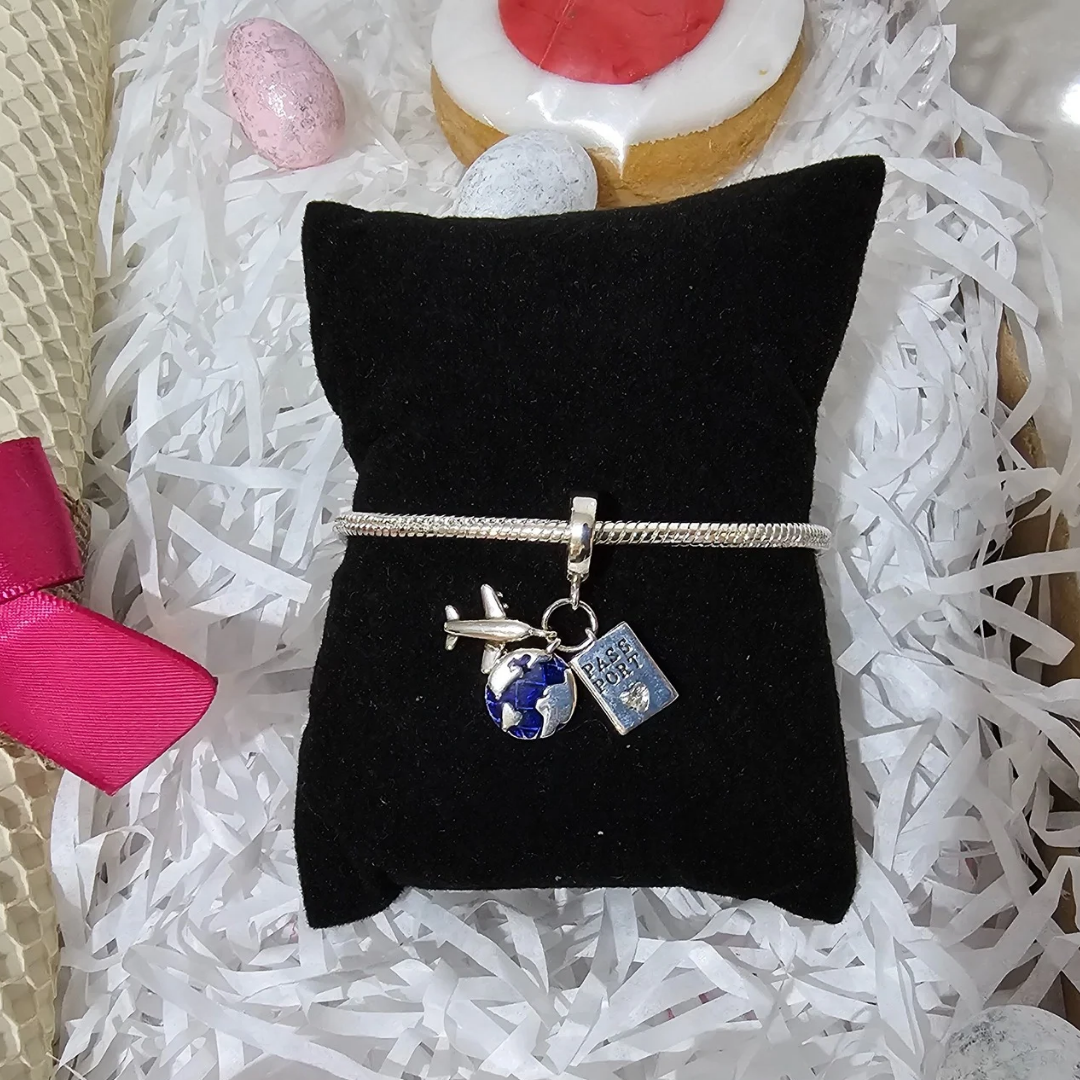 ΣΕΤ ΛΑΜΠΑΔΑΣ ΜΕ ΔΩΡΟ ΒΡΑΧΙΟΛΙ SILVER 925 ΛΕΥΚΟ ΜΕΛΙΣΣΟΚΕΡΙ
