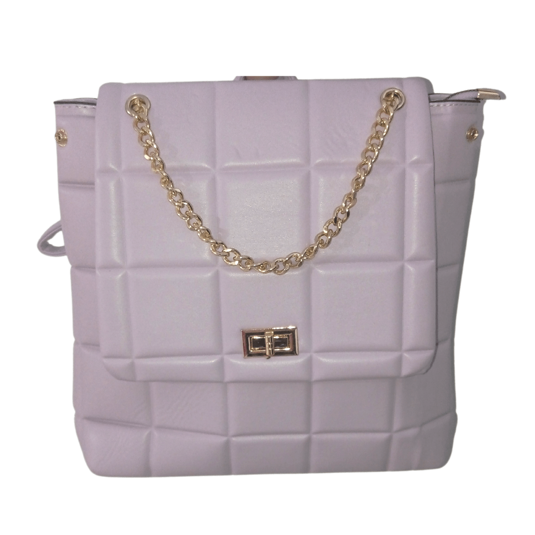 Τσάντα Back Pack μωβ με αλυσίδα Bag to Bag XY-2083