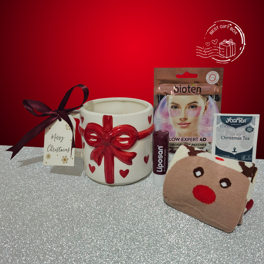 χριστουγενιατικη κουπα λιποζαν μασκα bioten τσαι και καλτσες
