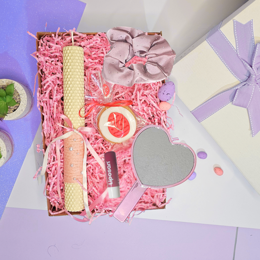 Σετ Λαμπάδας με Scrunchie & Καθρεφτάκι 🎀