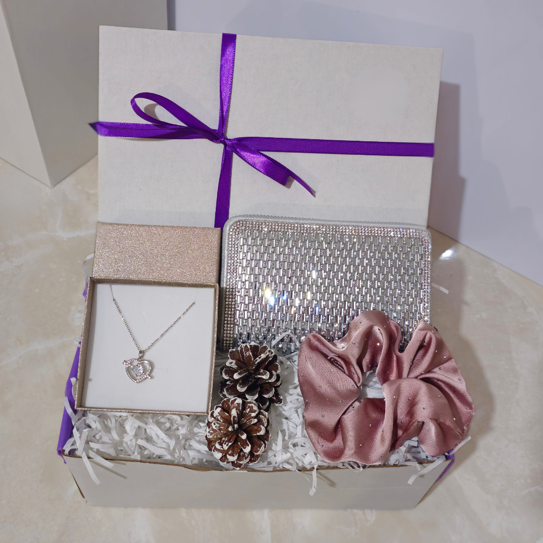 ΣΕΤ ΓΥΝΑΙΚΕΙΟΥ ΔΩΡΟΥ B2GIFT SILVER STRASS