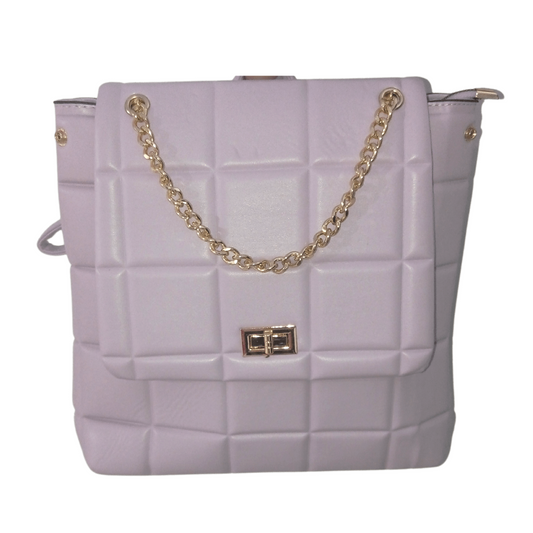 Τσάντα Back Pack  μωβ  με αλυσίδα Bag to Bag XY-2083